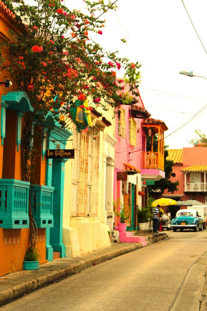 Rue de Carthagène des Indes Colombie